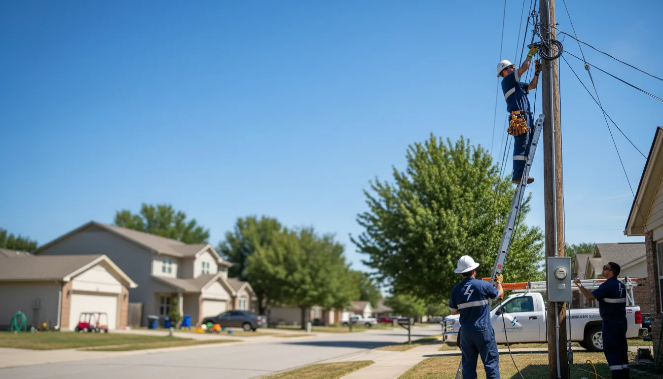 Residential electrician providing installation services in Marathon, TX